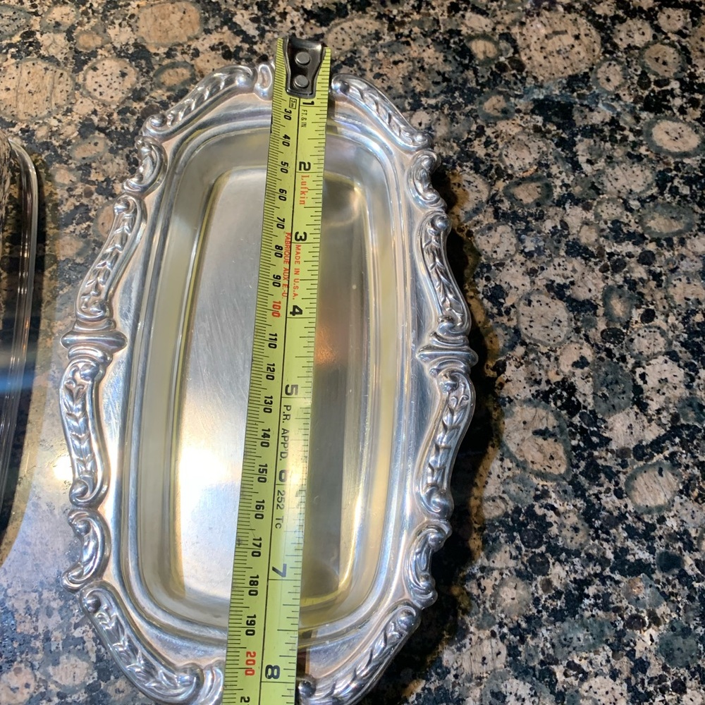 Vintage Silver Plated Baroque Butter Dish no glass insert - Picture 4 of 9